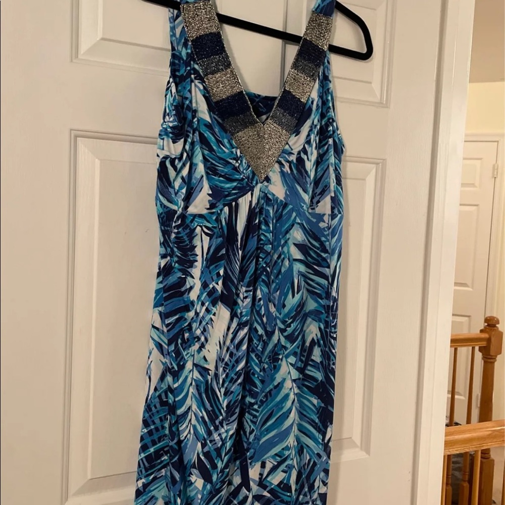 Macy’s Style and Co beaded plus sized dress NWT